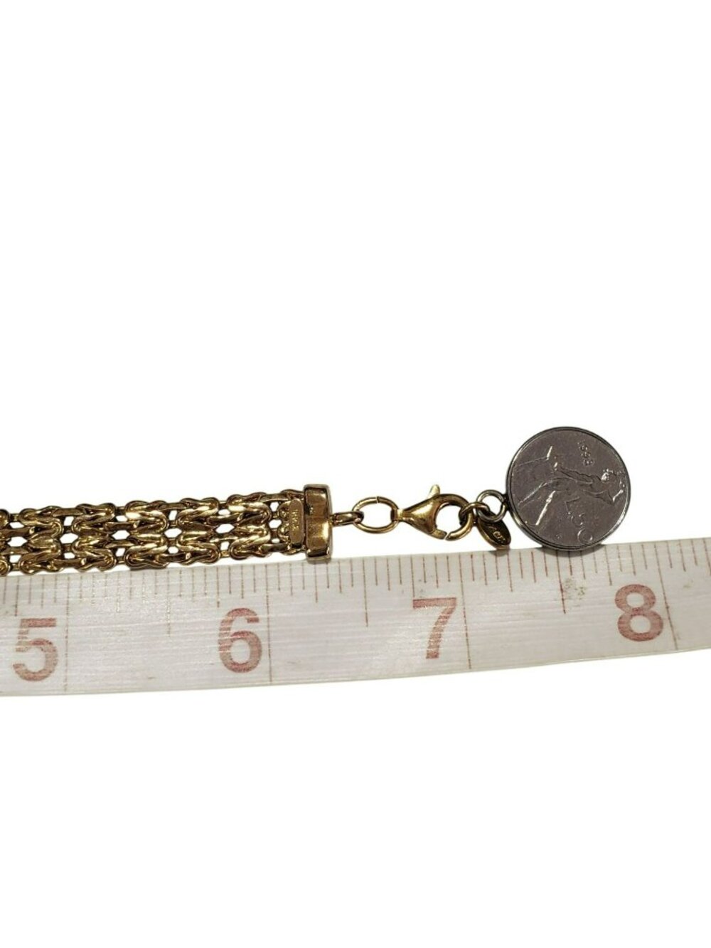Itaor Made in Italy 925 Bracelet with Silver Coin Charm - Picture 2 of 14